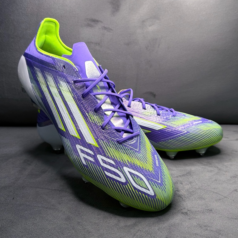 Adidas F50 ELITE SG Soccer Cleats Purple Green JH7633 Mens Size 12
